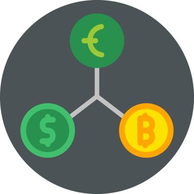 Para için. Web simgesi basit illüstrasyon