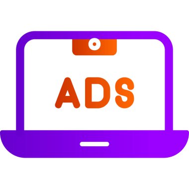 Reklam web simgesi basit illüstrasyon