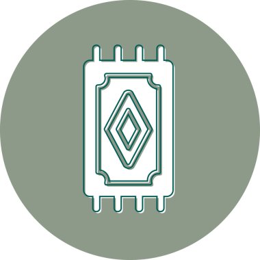 Rug Web simgesi basit illüstrasyon