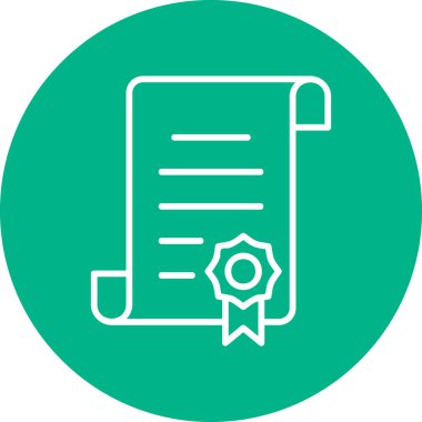 Soyut arkaplanda belge simgesi izole edildi