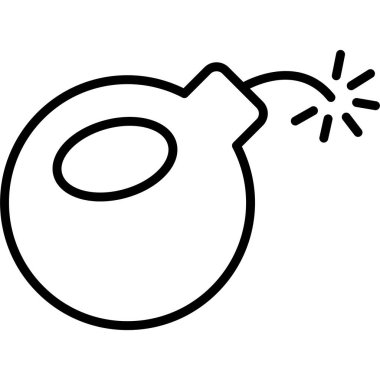 Bomba simgesi vektör illüstrasyonu