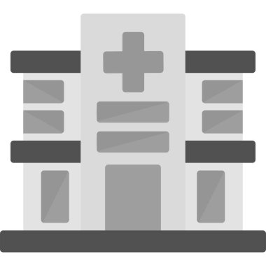 Hastane. Web simgesi basit tasarım