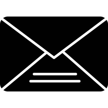 Zarf. Web simgesi basit illüstrasyon