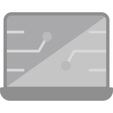 Bilgisayar. Web simgesi basit illüstrasyon