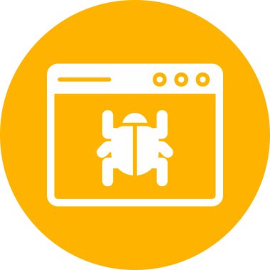 Web böceği modern simgesi, vektör illüstrasyonu 