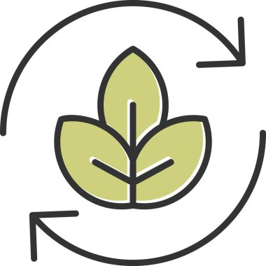 Yaprak. Web simgesi basit tasarım