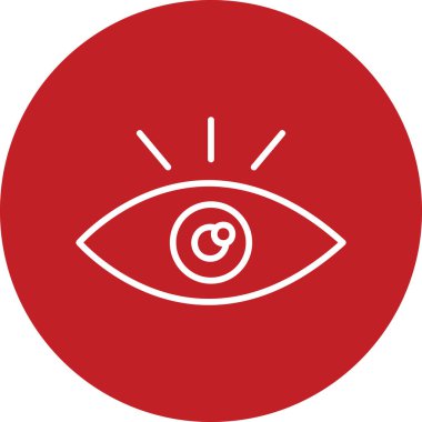 Göz. Web simgesi basit illüstrasyon