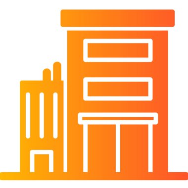 Ofis simgesi vektör illüstrasyonu