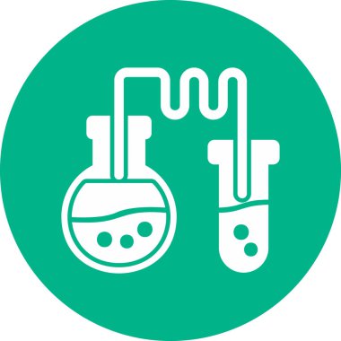 Test tübü simgesinin vektör illüstrasyonu