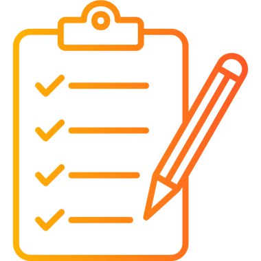 Kontrol listesi. Web simgesi vektör illüstrasyonu