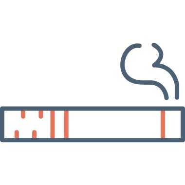 - Sigara. Web simgesi vektör illüstrasyonu