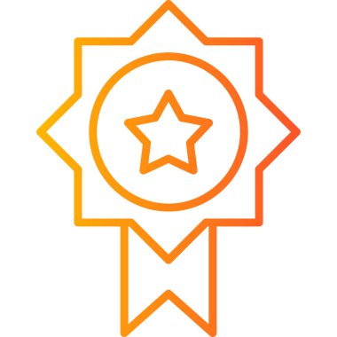 Modern Ödül simgesinin vektör illüstrasyonu