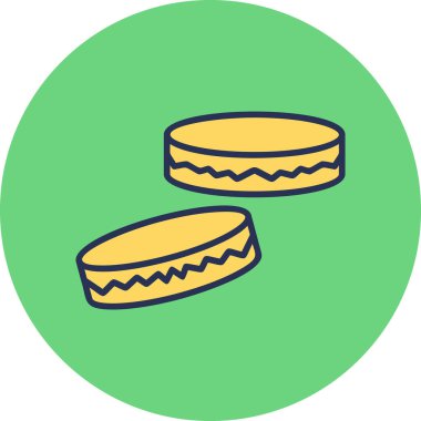 Yiyecek ve içecek sembolünün vektör çizimi