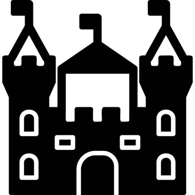 kale ikonu vektör illüstrasyonu