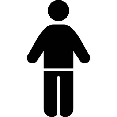 Adamım. Web simgesi vektör illüstrasyonu