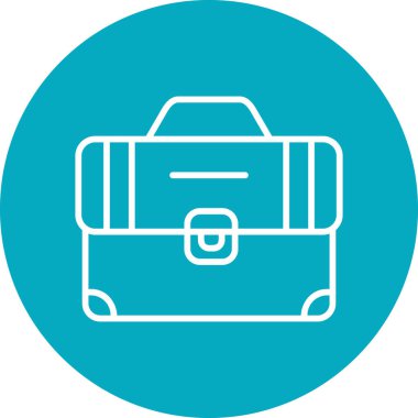 Çanta. Web simgesi basit illüstrasyon 