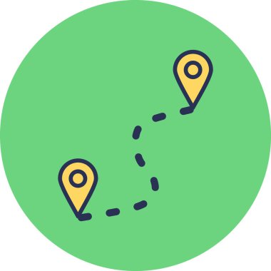 Yönlendirme web simgesi basit illüstrasyon