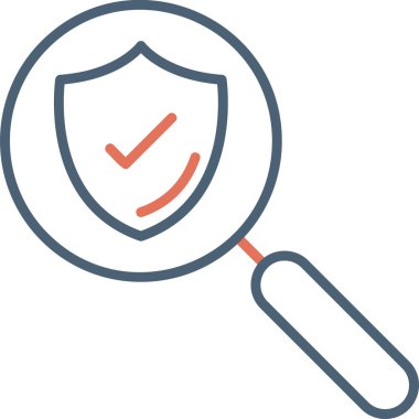 Büyüteçle büyüteç düz tasarım vektör çizimi