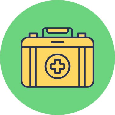 İlk yardım kiti vektör illüstrasyonu