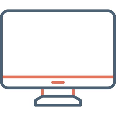 Bilgisayar. Web simgesi basit illüstrasyon 