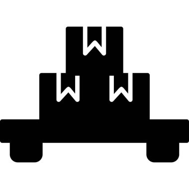 Teslimat. Web simgesi basit illüstrasyon