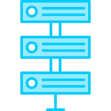 Sunucu. Web simgesi basit illüstrasyon