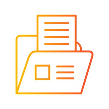 Belge simgesinin vektör illüstrasyonu