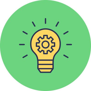 Fikir modern simgesi, vektör illüstrasyonu