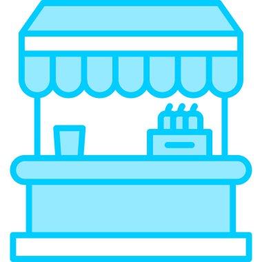 Dükkan. Web simgesi basit illüstrasyon