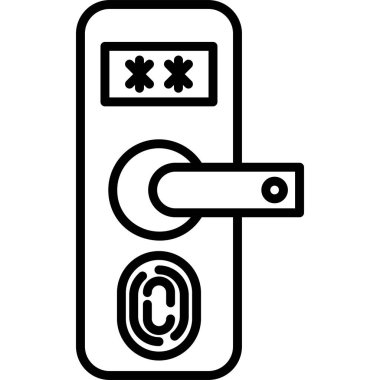 Parmak izi simgesinin vektör illüstrasyonu