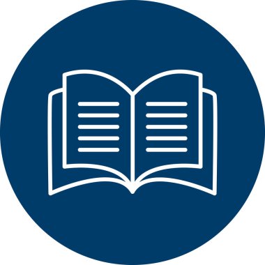 Open Book web icon, vector illustration