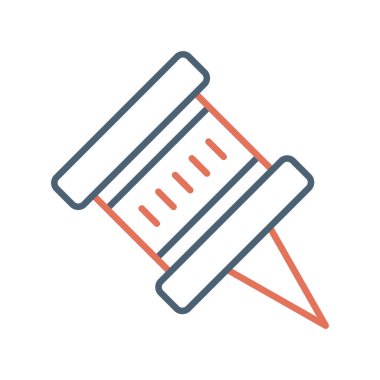 Pin simgesinin vektör illüstrasyonu