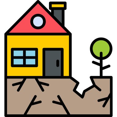 Ev. Web simgesi basit illüstrasyon