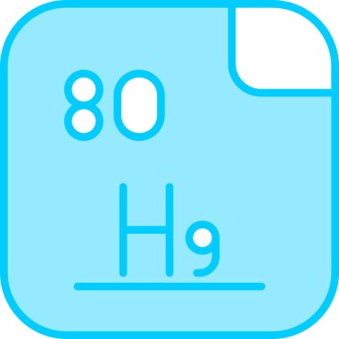 Merkür illüstrasyon simgesi vektörü