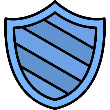 kalkan simgesi, vektör illüstrasyonu basit tasarım