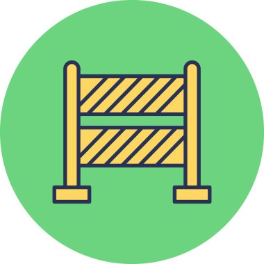 Bariyer. Web simgesi basit tasarım
