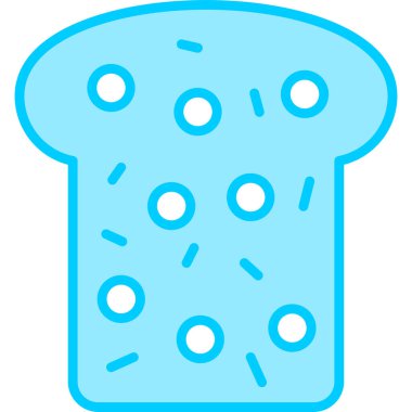 Ekmek. Web simgesi basit illüstrasyon