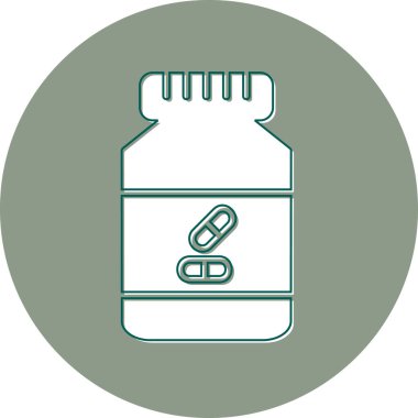 Ek şişe simgesi, vektör illüstrasyonu