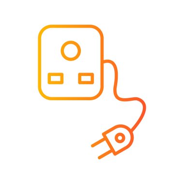 Plug And Socket web icon, vector illustration