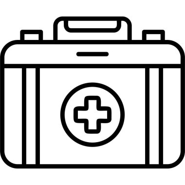 İlk yardım kiti vektör illüstrasyonu