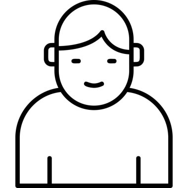 male User, simple icon for web page 