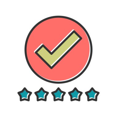 İnceleme simgesinin vektör illüstrasyonu