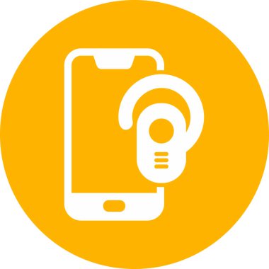 Kulaklık modern simge, vektör illüstrasyonu