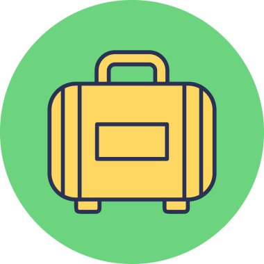 Çanta. Web simgesi vektör illüstrasyonu