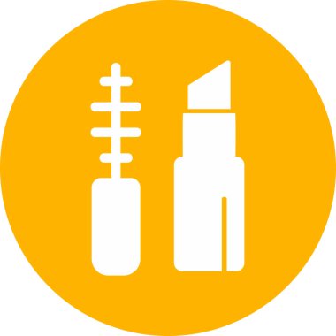 Makyaj simgesi, modern tasarım illüstrasyonu