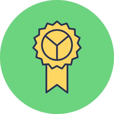 Rozet. Web simgesi basit illüstrasyon