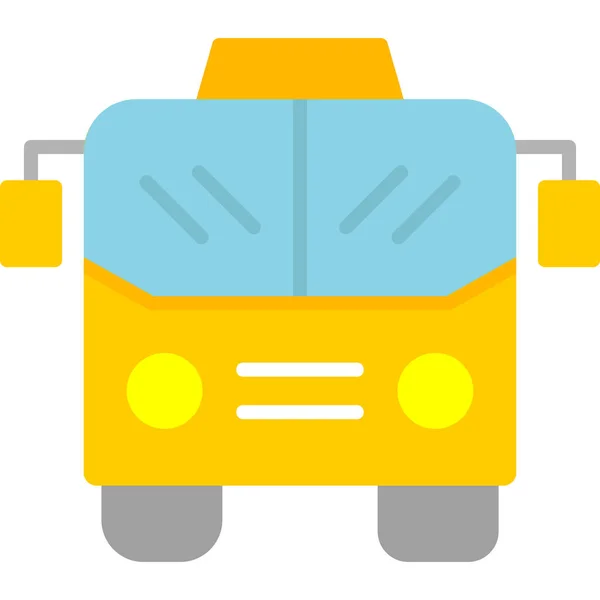 Autobus Web Icon Design Semplice — Vettoriale Stock