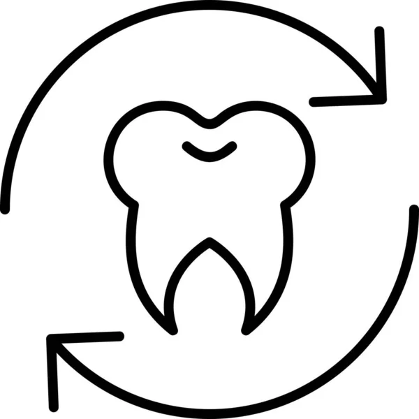 牙科护理 矢量图解图标 — 图库矢量图片
