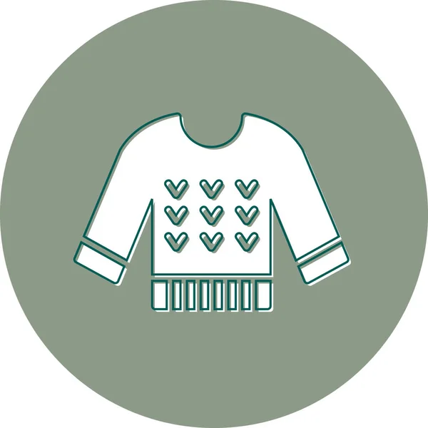 Camisa Icono Moderno Ilustración Vectorial — Vector de stock