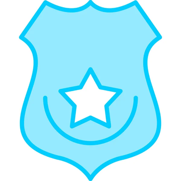 Blue Star Icon Vector Illustration — Stock Vector